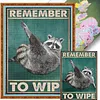 Remember To Wipe-11CT Stamped Cross Stitch 40*55cm tapestrymarket