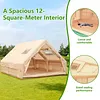 [US Local Warehouse] Inflatable Camping Tent with Pump Waterproof Windproof Blow Up Tent for Outdoors