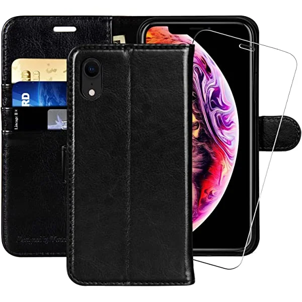 MONASAY Apple iPhone XR Wallet Case, 6.1-inch