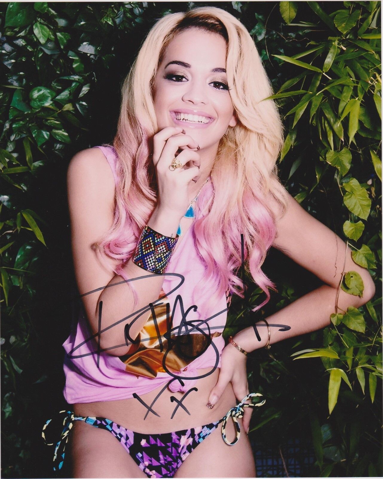 Rita Ora Autographed 8x10 Photo Poster painting with CoA