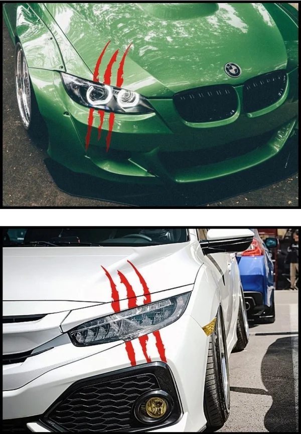 Car Headlight Decorative Paw Car Sticker