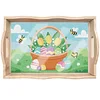 Diamond Painting Wooden Trays With Handle - Easter