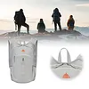 18L Lightweight Mountaineering Backpack with Reflective Strips & Chest Storage Bag Foldable Running Storage Knapsack Breathable Splash-Proof Hiking Nylon Pouch Hiking Work Travel Camping Backpacks