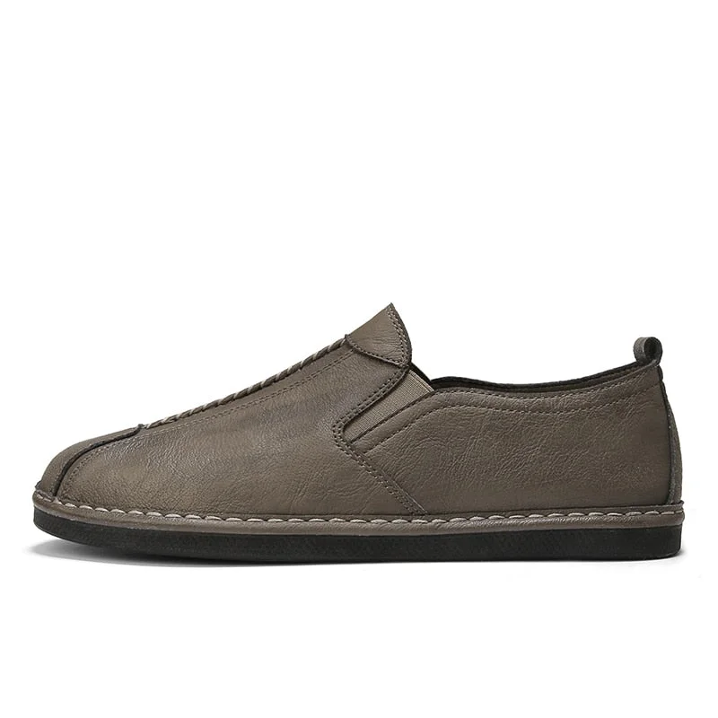 Mens Driving Shoes 2020 Autumn Men Genuine Leather Loafers Shoes Fashion Handmade Soft Breathable Moccasins Flats Slip On Shoes