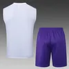 2025/2026 Real Madrid Pre-Match Training White Vest+Shorts Football1:1 Thai Quality