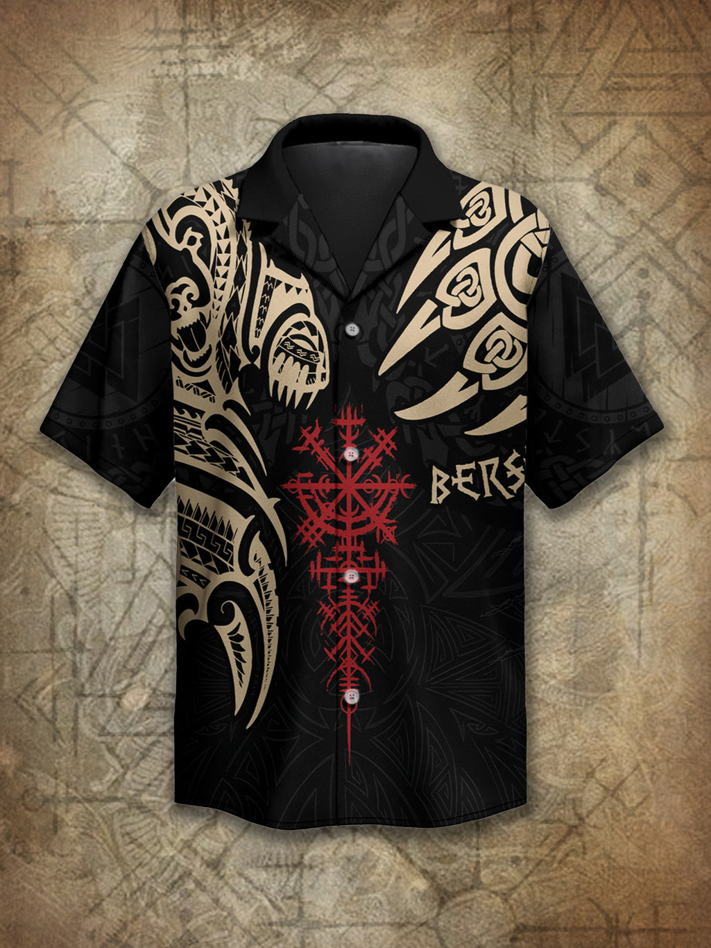 Viking Norse Gods Totem Bear Spirit Power Heritage Hawaiian Shirt / Rvogue / Rvogue