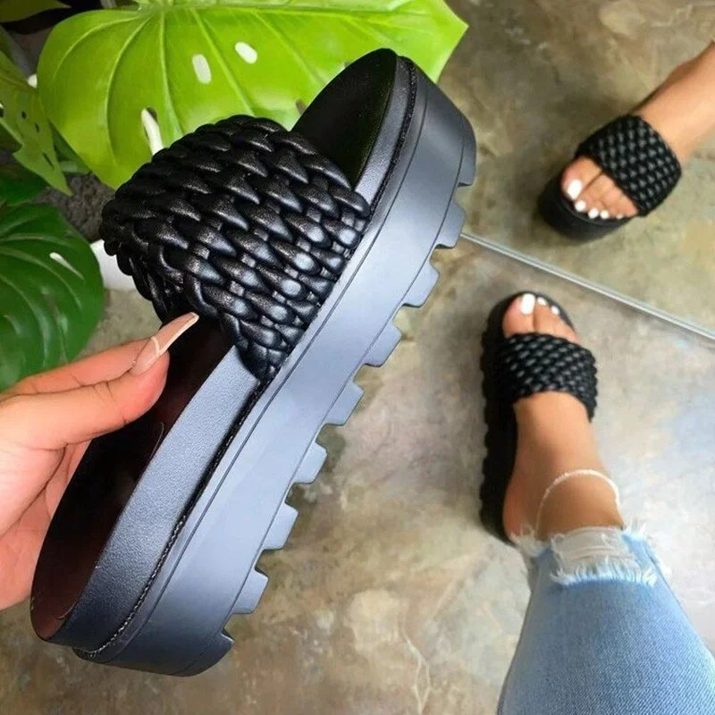 Summer Women Sandals Wedge Sandal Female Casual Slides Woman Platform Shoes Ladies Outdoor Beach Sandalias Para Mujer 2021