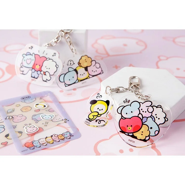 Cute BT21 Character Key Chain - Kpop Merchandise