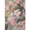 Sakura Hanfu Girl-11CT Stamped Cross Stitch 50*70cm (Big Size)