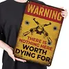 Warning - Vintage Metal Signs(12*16Inch) - Warning