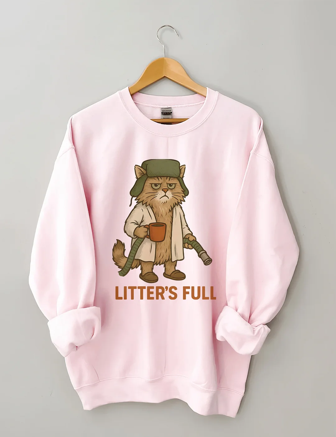 Litter's Full Christmas Vacation Cat Sweatshirt