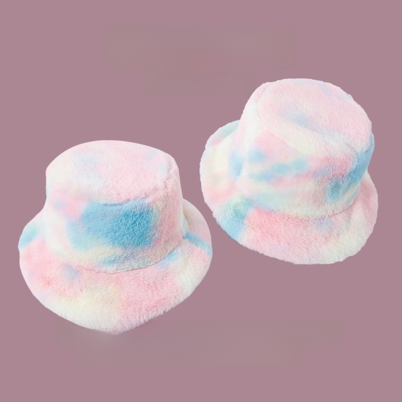 Korean Fashion Wild Color Plush Trend Warm Fisherman Hat