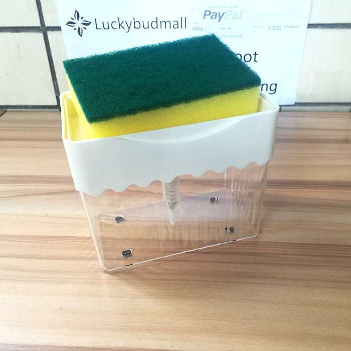 Dish Soap Pump Dispenser & Sponge Holder
