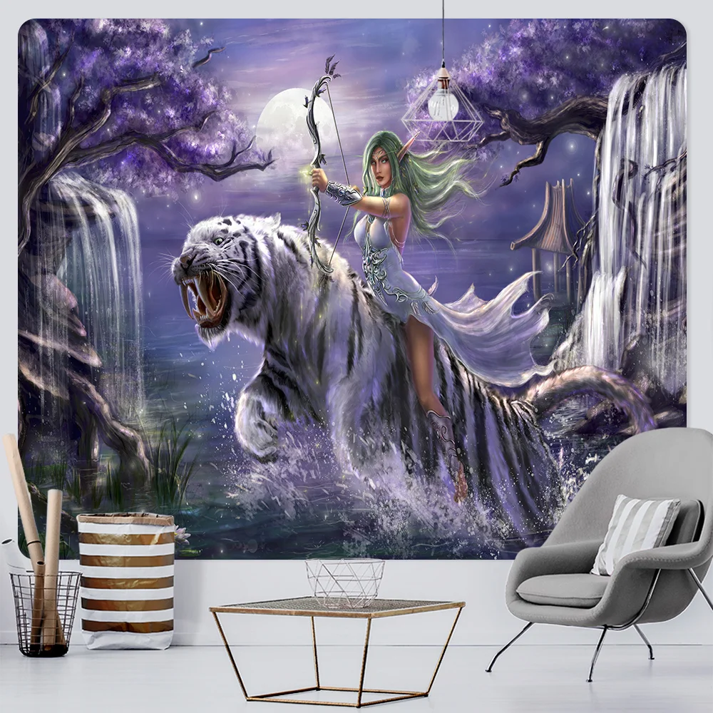 Nigikala scene home decoration printing large size tapestry hippie bohemian decoration background wall sofa blanket