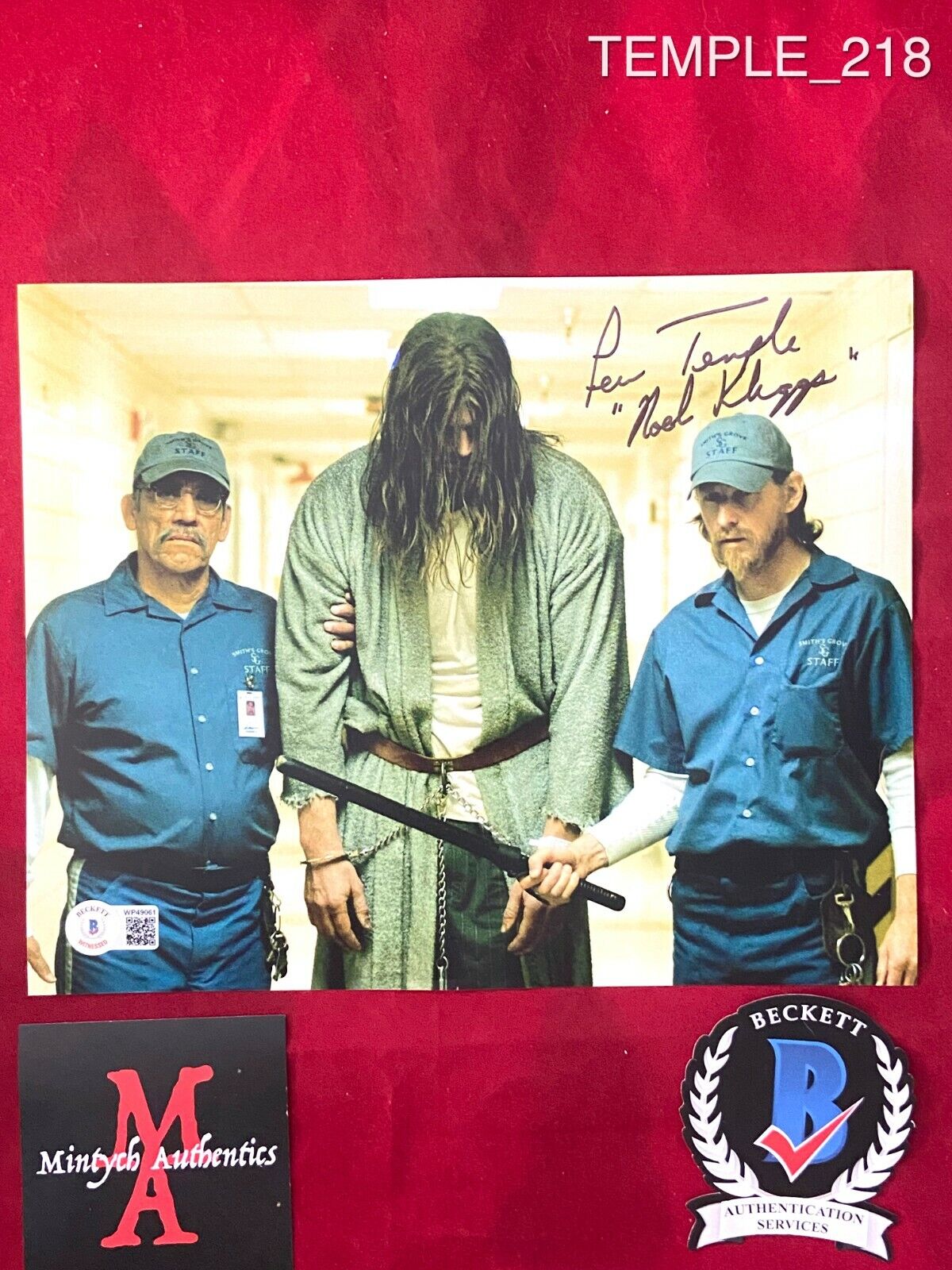 LEW TEMPLE AUTOGRAPHED SIGNED 8x10 Photo Poster painting! HALLOWEEN! BECKETT COA! HORROR