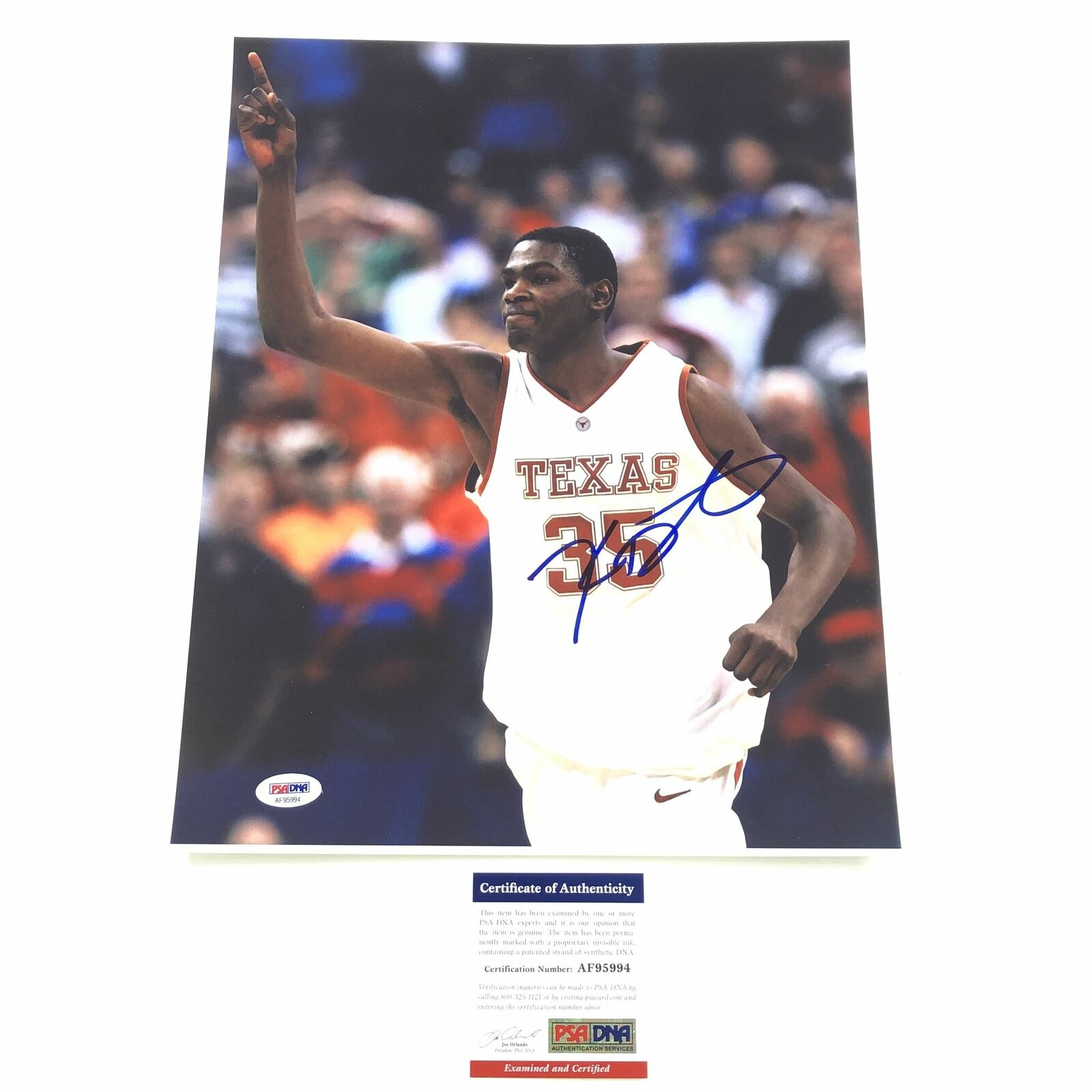 Kevin Durant Signed 11x14 Photo Poster painting PSA/DNA Texas Longhorns Autographed