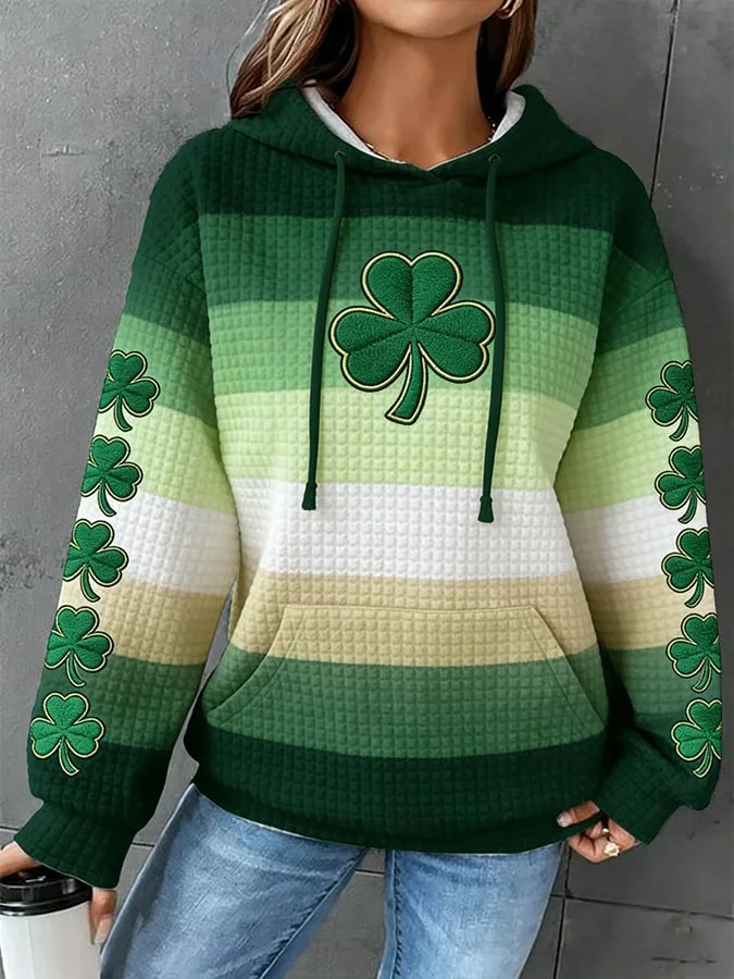 Women's Saint Patrick's Day Carnival Print Sweatshirt 
