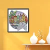 City Angel-14CT Stamped Cross Stitch 36*41cm/14.17*16.14in