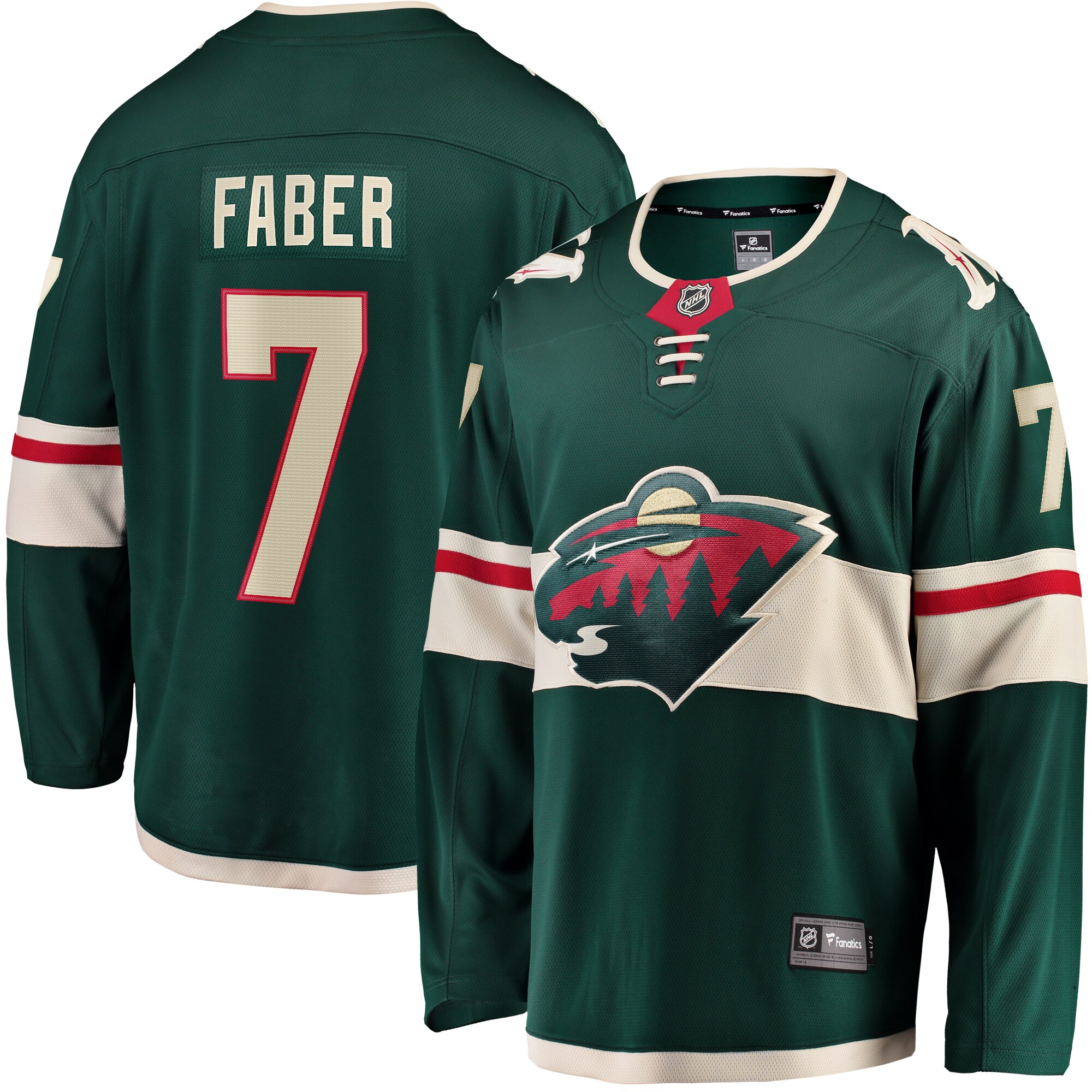Brock Faber Minnesota Wild Fanatics Home Breakaway   Jersey – Green mysite