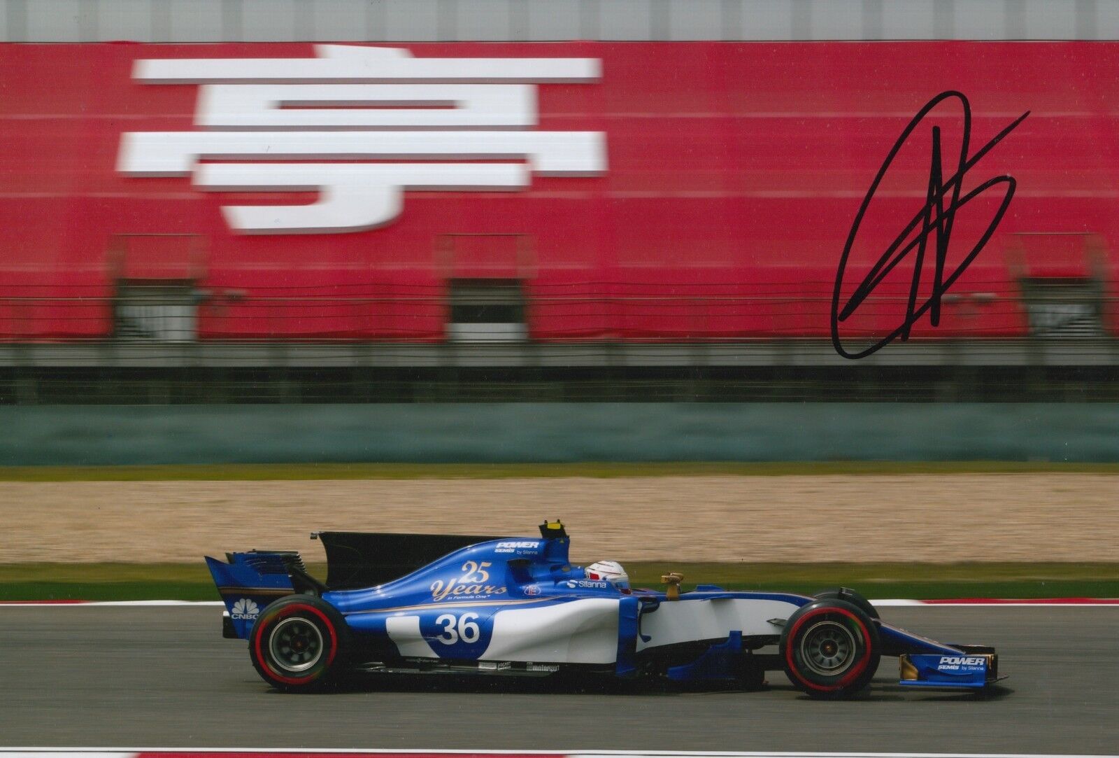 Antonio Giovinazzi Hand Signed 12x8 Photo Poster painting Sauber F1 1.