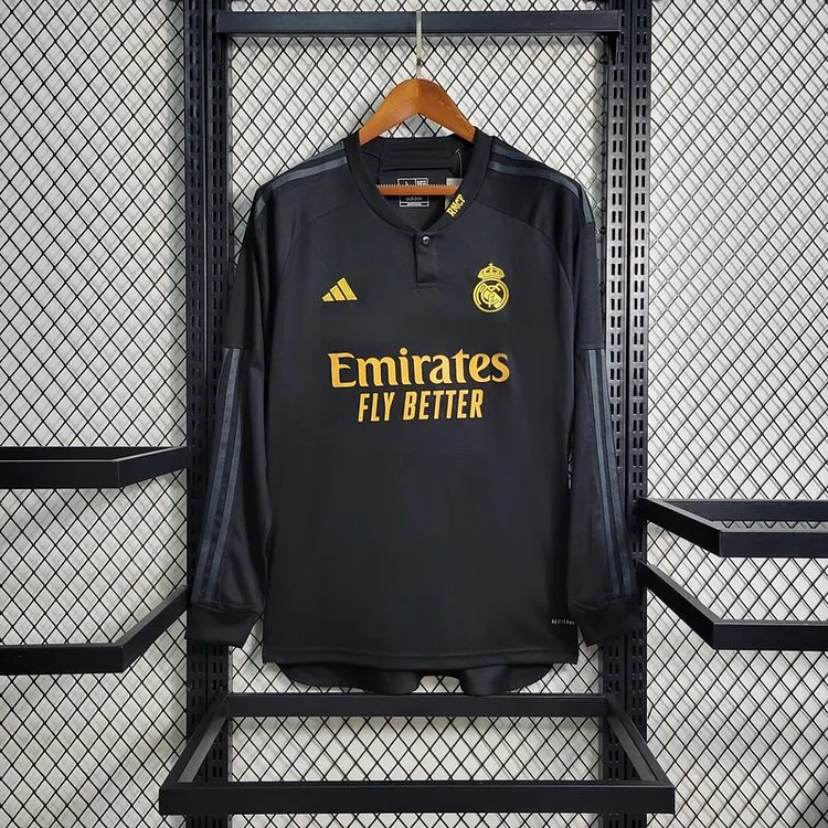2023/2024 Long Sleeve Real Madrid Third Away Football Shirt 1:1 Thai Quality