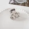 Stylish Metallic Silver Grey Hair Claws
