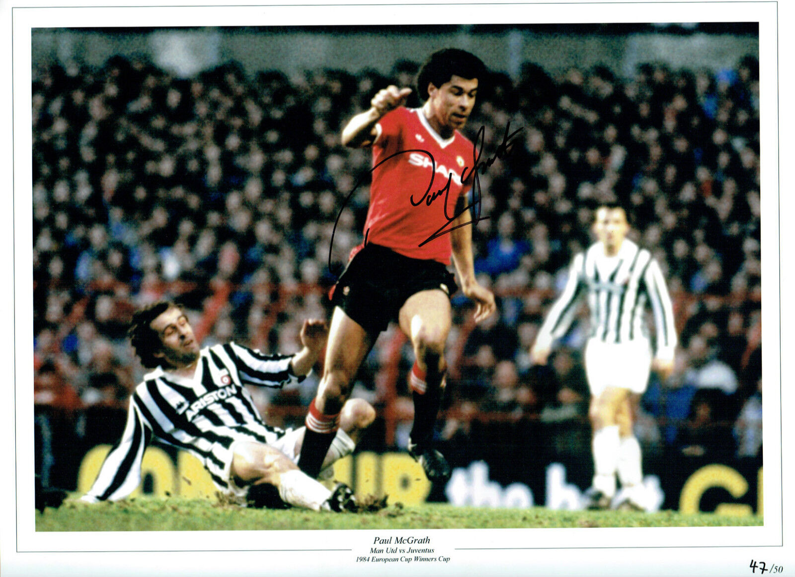 Paul McGRATH Manchester United Legend Signed Autograph 16x12 Photo Poster painting AFTAL COA