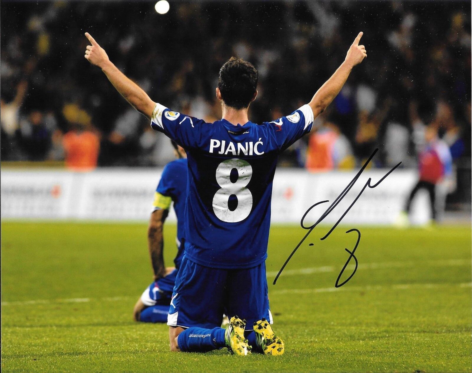 JUVENTUS MIRALEM PJANIC HAND SIGNED BOSNIA & HERZEGOVINA 8X10 Photo Poster painting W/COA