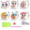 6Pcs Acrylic Snail DIY Diamond Art Refrigerator Magnets Sticker for Beginners