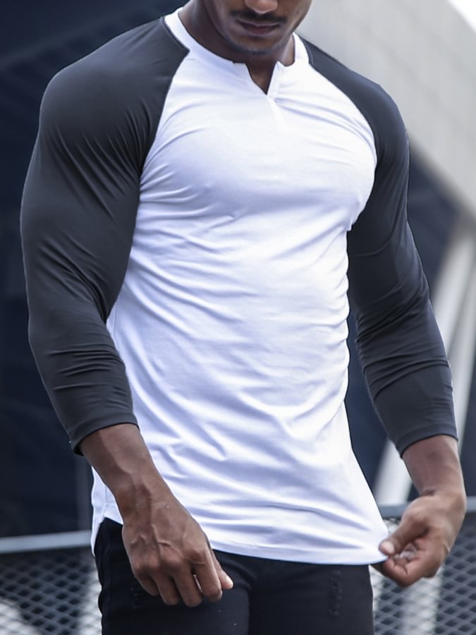 Men's Sports Long Sleeve Slim Top