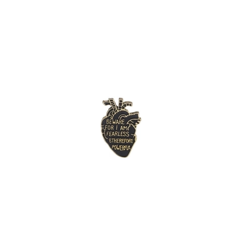 Minimalist Pin Letter Alloy Stoving Varnish Unisex Brooches