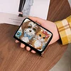 2pcs Cat Dog Pattern Diamond Painting Fashion Card Holder Compact Coin Purse