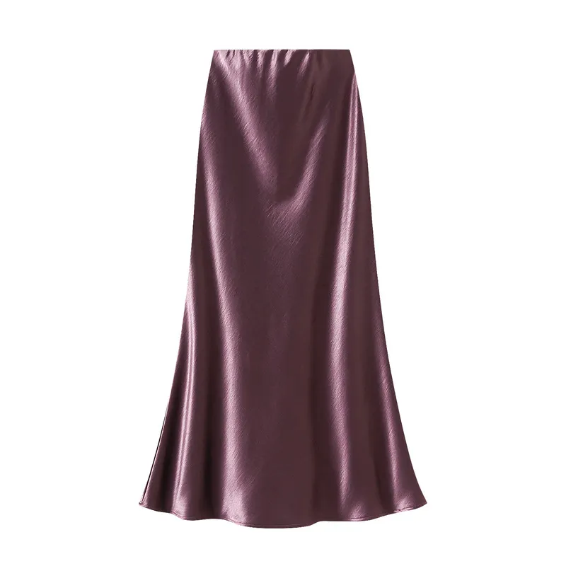 Nigikala Nigikala Temperament Pressure Folded Bare-Faced Fishtail Half-Dress Girl Spring Hanging Thin Bag-Butbice Long Dress 9836