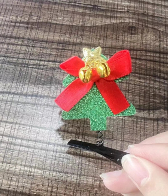 Christmas IG Style Women’s Christmas Hat Christmas Tree Letter Sequin Hair Clip Hair Band