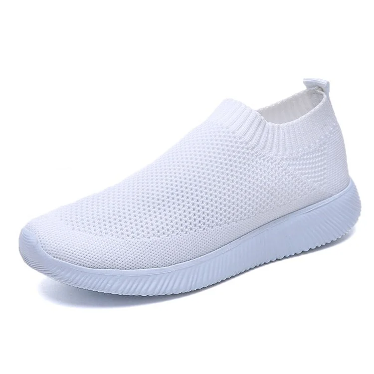 Women Shoes Ultralight Women Flats Slip On White Sneakers Zapatos Mujer Breathable Mesh Women Flat Shoes Causal Footwear Female