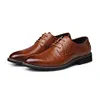 Men Color Match Formal Business Lace Up Shoes -Dress Shoes