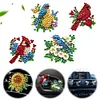 (US Local)Diamond Painting Car Aromatherapy Vent Clip Bling Air Vent Decorations (E)