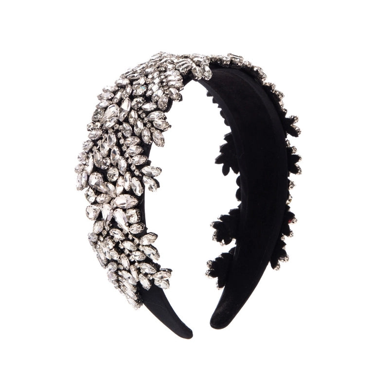 Women’s Casual Vacation Classic Style Color Block Alloy Rhinestone Glass Inlay Rhinestones Hair Band