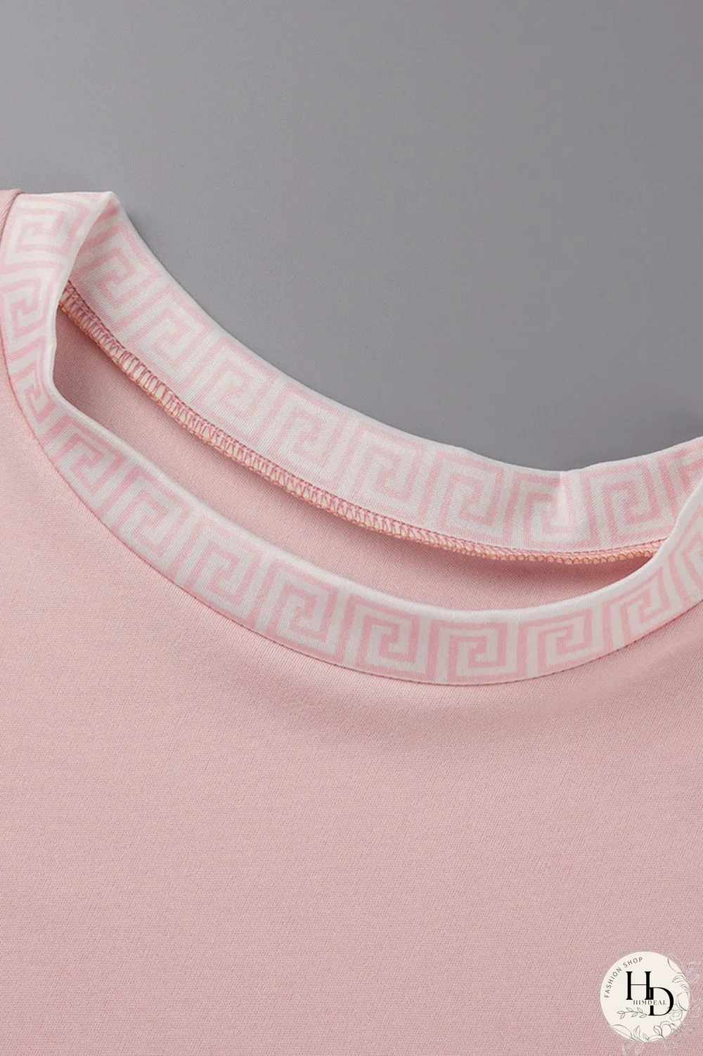 Black Fashion Casual Print Patchwork O Neck Plus Size Two Pieces