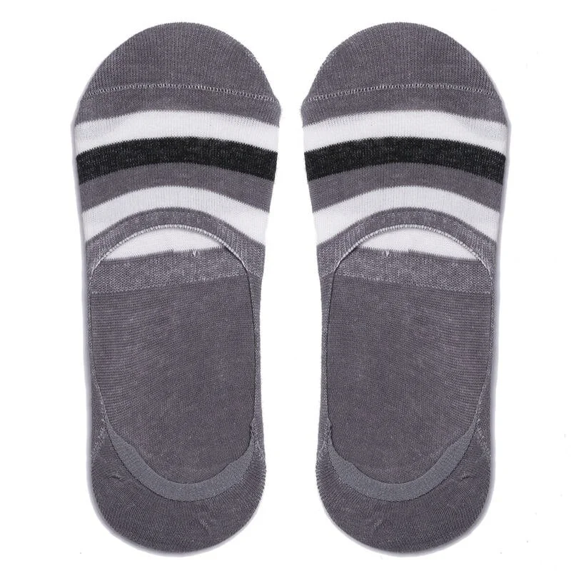Silicone Non-slip Invisible Socks Men's Cotton Socks Ultra-thin Shallow Socks Breathable Summer Boat Socks for Student Male