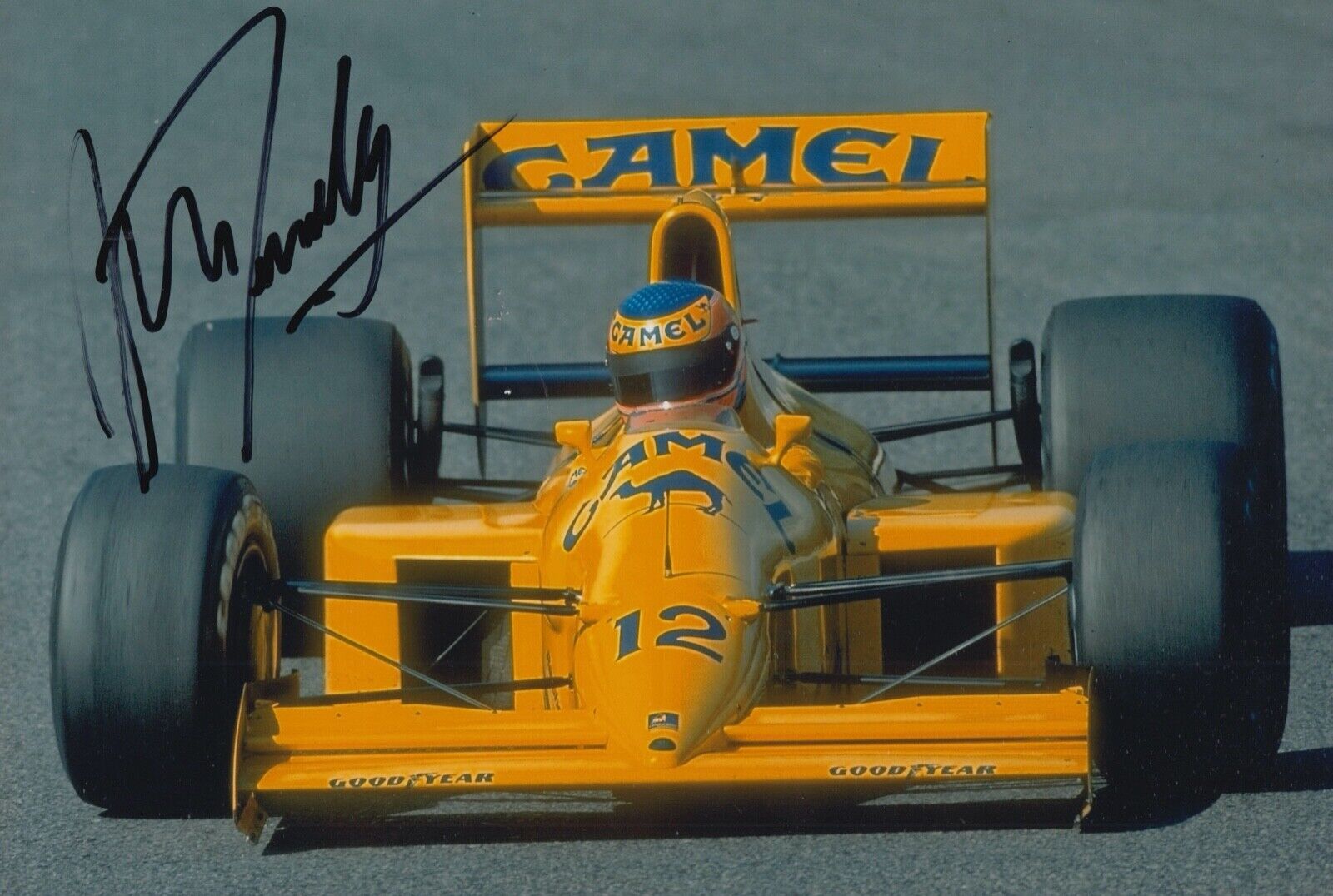 Martin Donnelly Hand Signed 12x8 Photo Poster painting F1 Autograph Camel Team Lotus