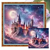 Castle-11CT Stamped Cross Stitch 50*50cm/19.69*19.69in