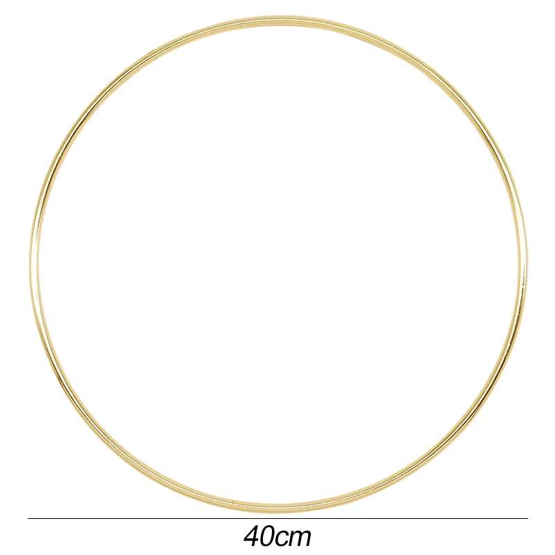 Ramadan Mubarak Decoration Metal Ring Hoop Hanging Artificial Flower Wreath DIY Muslim Islam Holiday Party Eid Mubarak Banner