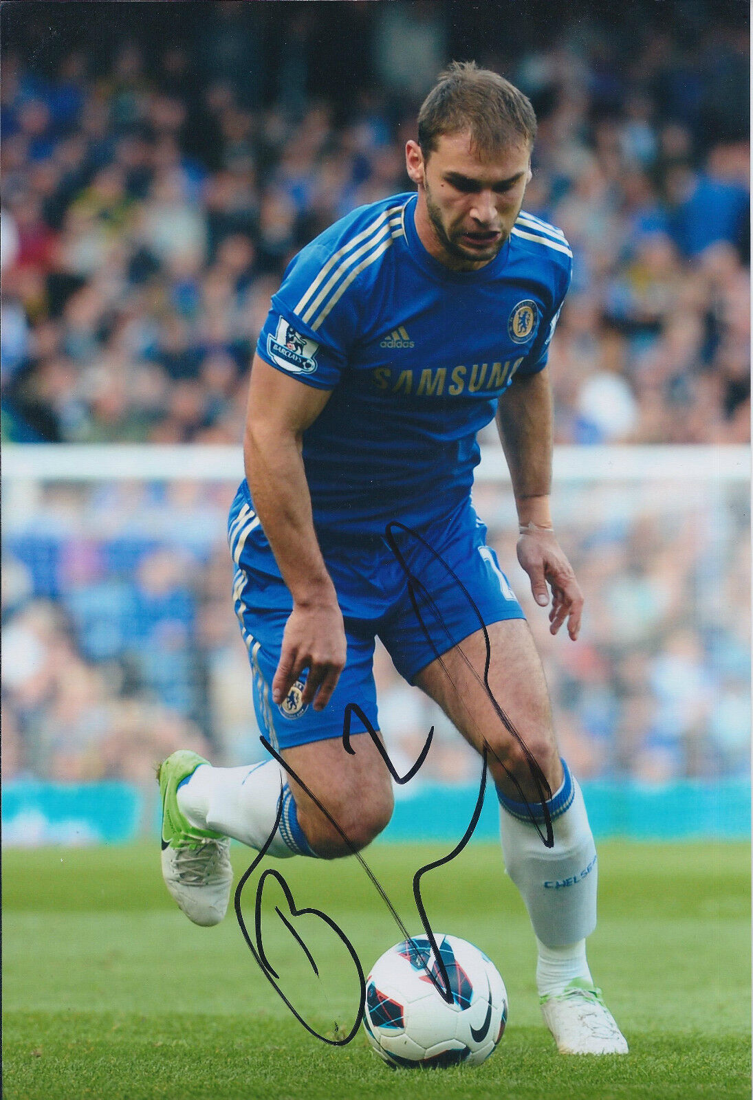 Branislav IVANOVIC Signed Autograph 12x8 Photo Poster painting AFTAL COA Chelsea Serbian