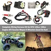 Complete Electric Wiring Harness Kit ATV Wire for GY6 150cc 125cc Scooter Moped 4-Stroke Engine with CDI Stator Regulator Ignition Switch Solenoid Relay by LOYPP
