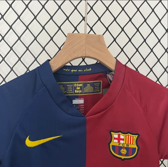 Retro 08/09 Barcelona Home Kids Kit Football Jersey Thai Quality