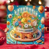 6PCS DIY Diamond Art Greeting Cards Birthday Theme Congratulations Cards & Gifts