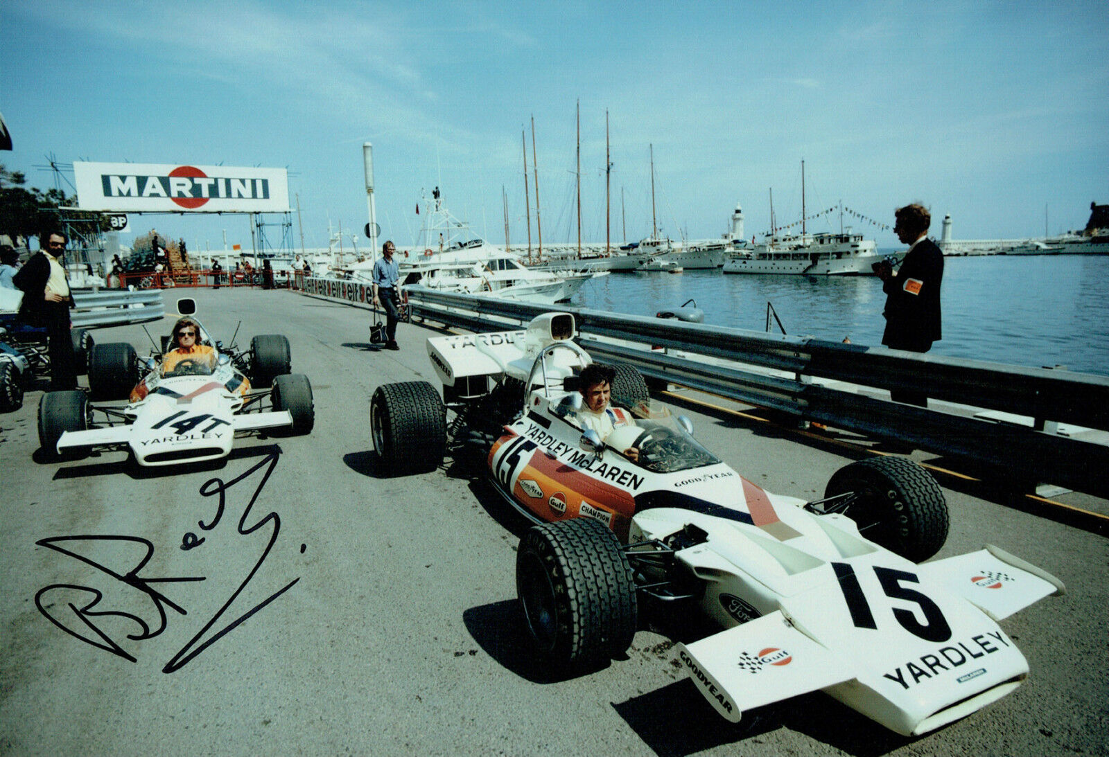 Brian REDMAN SIGNED 12x8 Photo Poster painting AFTAL COA Autograph McLAREN Cosworth MONACO F1