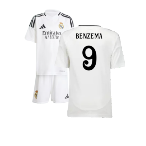 Real Madrid Karim Benzema 9 Heimtrikot Kinder 2024-2025