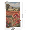 Diamond Painting -DIY Round Drill Poppy(40x60 CM)